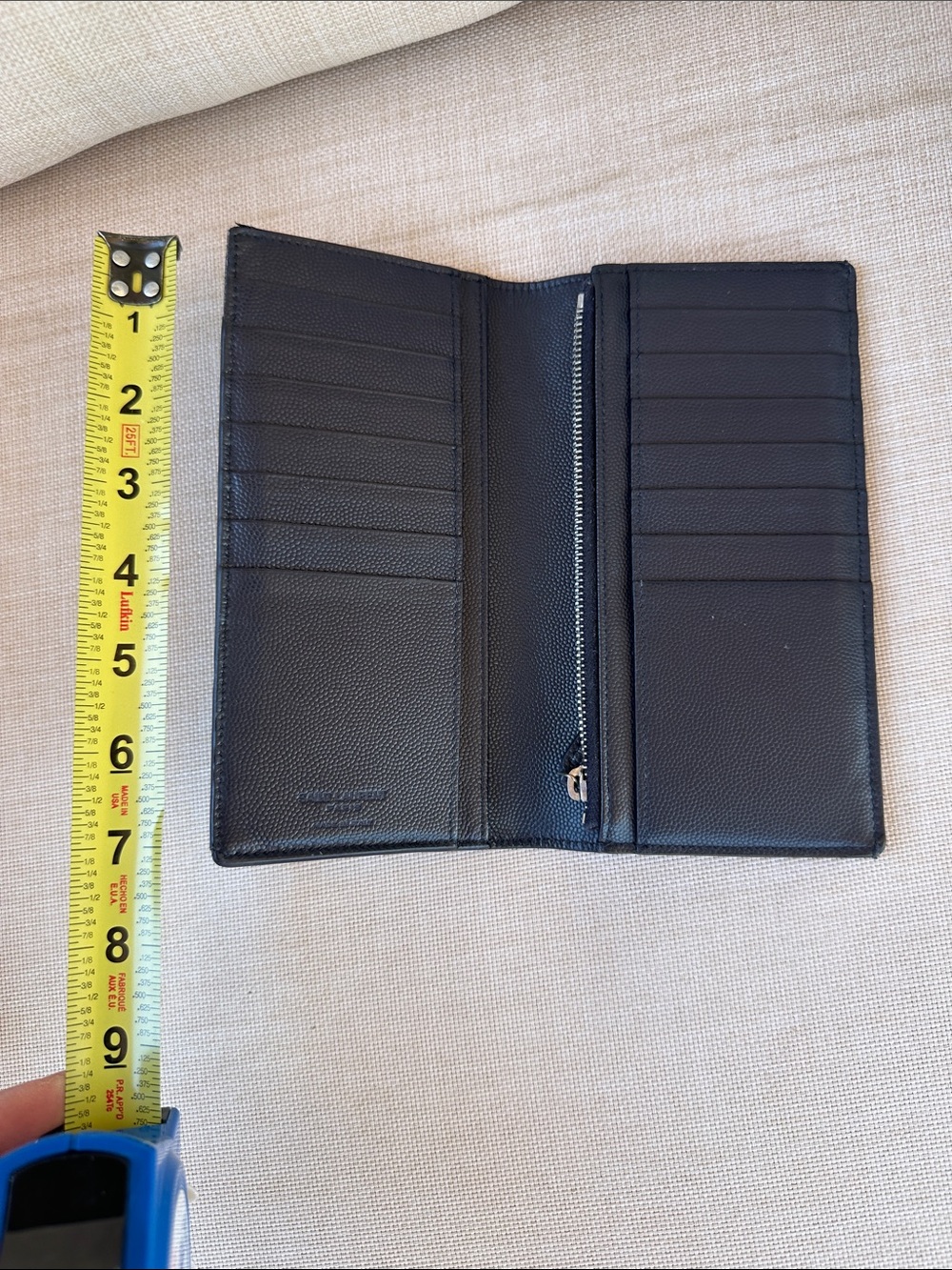 Yves Saint Laurent Black Leather Long Wallet - Picture 5 of 7